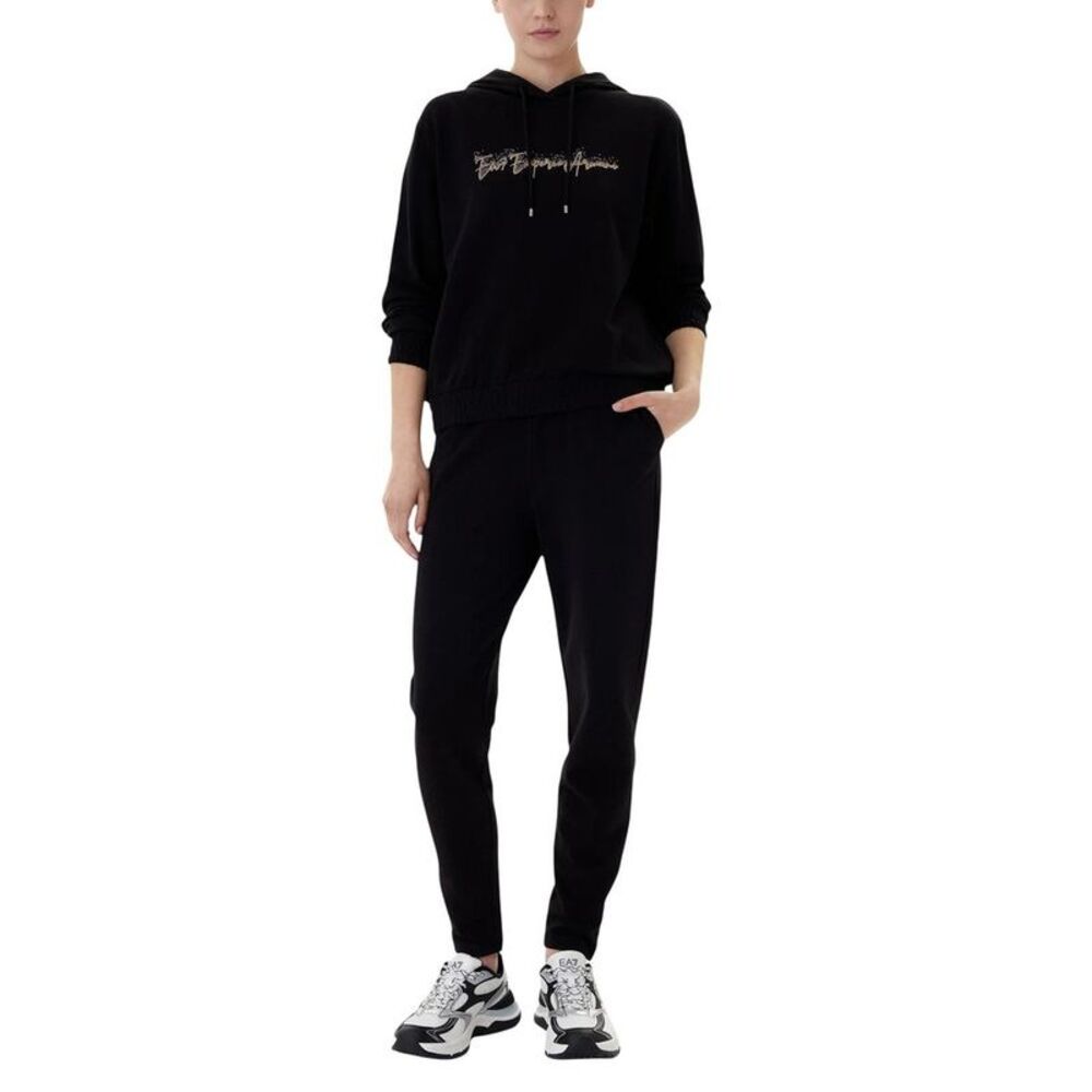 EA7 Emporio Armani Black Cotton Women's Tracksuit